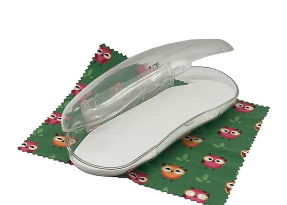 Plastic Clip On Hard Clear Plastic Sunglasses Case