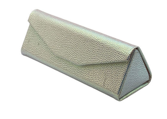Glittery Foldable Glasses Case , Handmade Cardboard Triangle Sunglasses Case