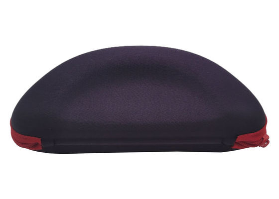 Dark Purple Well Shaped Zipper Sports Sunglasses Case