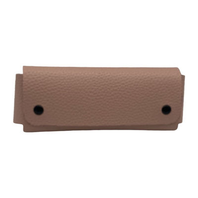 Pink Fancy Design 17.8cm Leather Sunglasses Pouch With Button Closure
