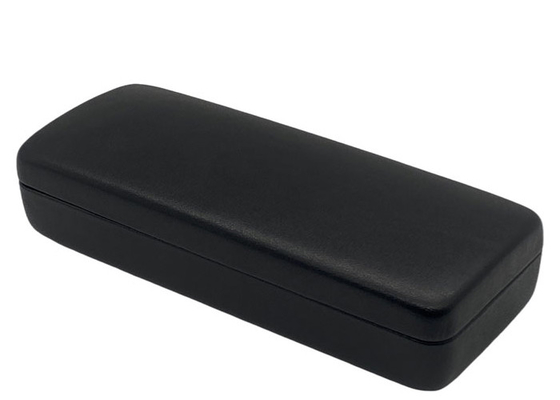 Oem Embossing Logo Leather Sunglass Case Black Custom Square Hard Shell