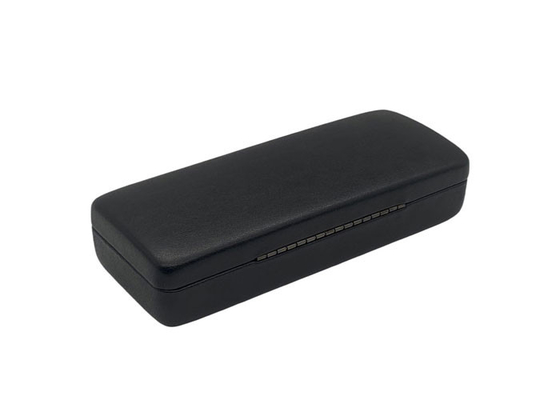 Oem Embossing Logo Leather Sunglass Case Black Custom Square Hard Shell