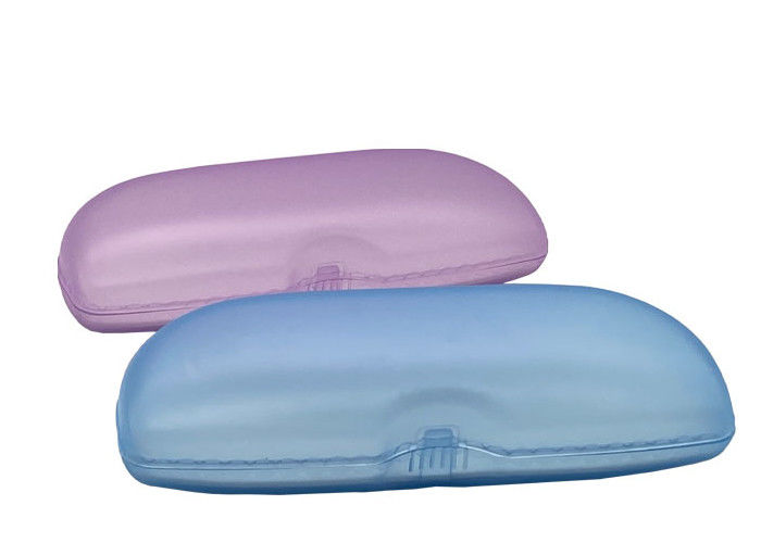 Fashion Clear Plastic Eyeglass Case , Hard Plastic Sunglasses Case